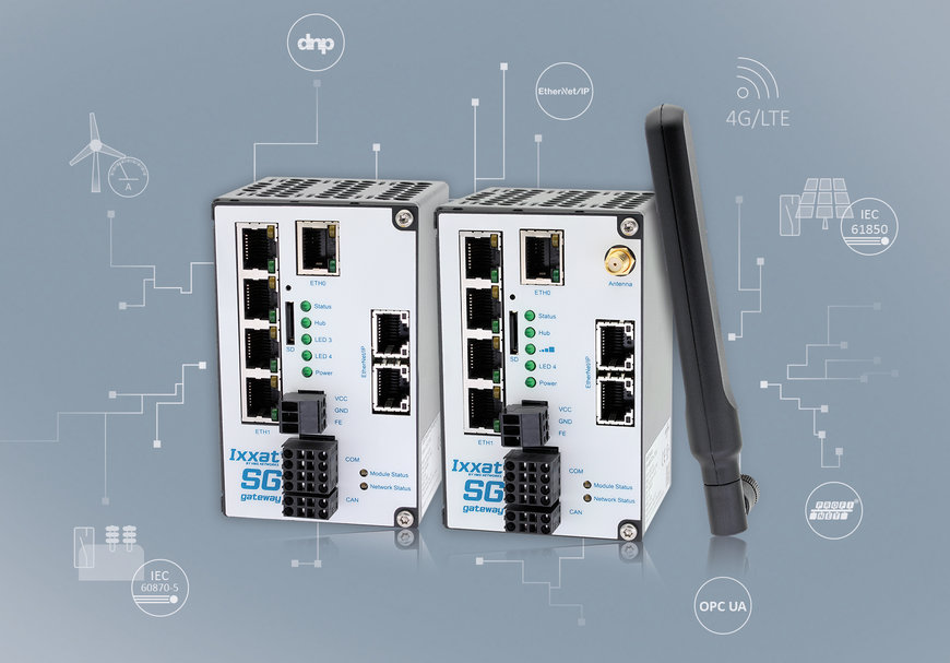 Nové komunikační brány Ixxat Smart Grid pro IEC 61850 a IEC 60870 s podporou LTE  